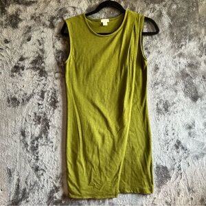 J.Crew Olive Green Sleeveless Drape Dress